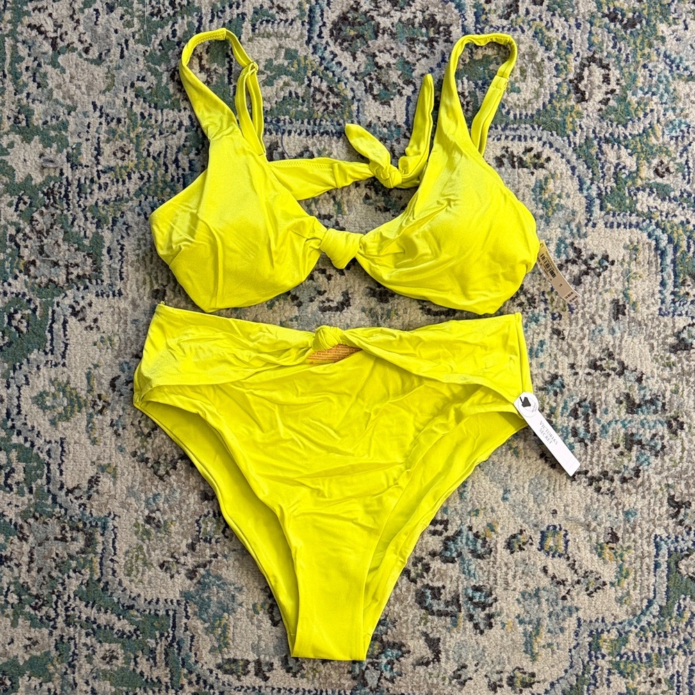 Victoria's Secret Neon Yellow Bikini Set